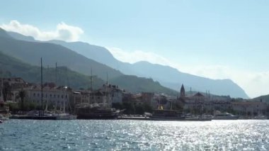 Makar Riviera, Hırvatistan. Makarska eski tarihi merkezi görünümü