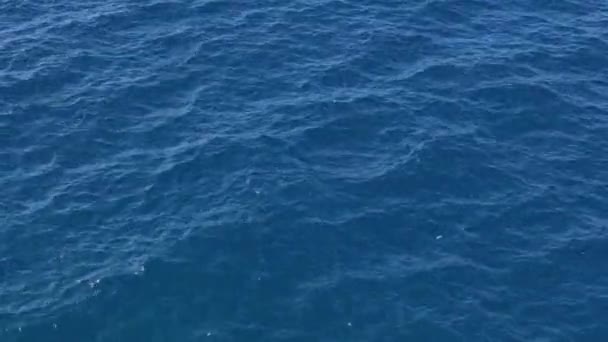 Rimpelingen op het blauwe oppervlak van de zee — Stockvideo