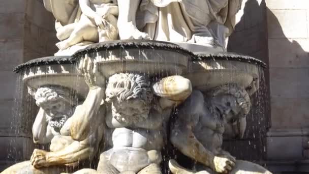 ウィーン オーストリア 2018 王宮前の泉 — ストック動画