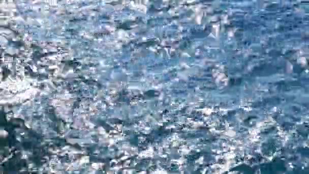 Increspature sulla superficie blu del mare — Video Stock