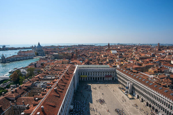 Europe. Italy. Panoramic view of St. marks square