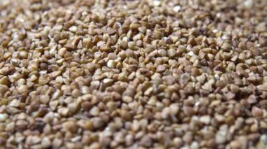 Dönen Ham buğday yakın çekim 4k