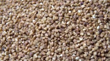 Dönen Ham buğday yakın çekim 4k