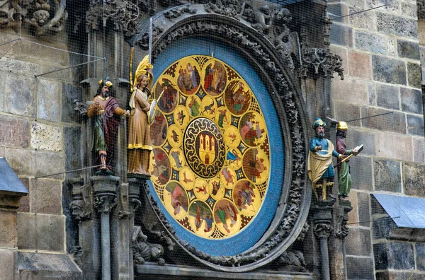 Praga. República Checa. A Europa. Velho relógio astrológico — Fotografia de Stock