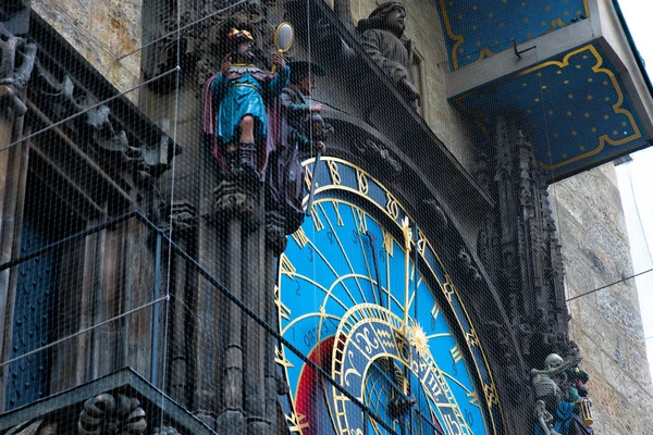 Praha. Česká republika. V Evropě. Astrologické staré hodiny — Stock fotografie