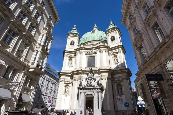 Wiedeń, Austria 2018 września. St. Peters Church — Zdjęcie stockowe