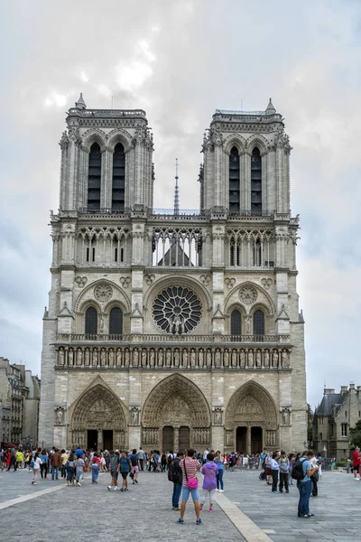 Franța august 2017. Catedrala De Paris Notre Dame din Paris — Fotografie, imagine de stoc
