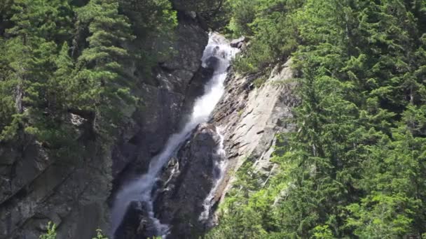 波兰塔特拉斯山瀑布 — 图库视频影像