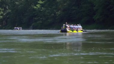 Polonya, Dunajec Nehri Haziran 2019. Nehirde tekne