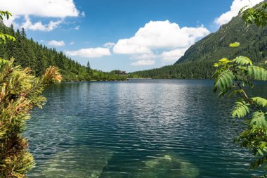 Yazın güzel dağ gölü
