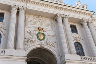 Viyana, Avusturya - Eylül 2019 Hofburg Sarayı 'nın bazı kısımları