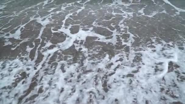 Surf sur une plage de sable fin. au ralenti — Video