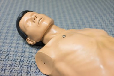 Nörölojisi acil servise diriliş eğitim için kullanılan insan modeli.