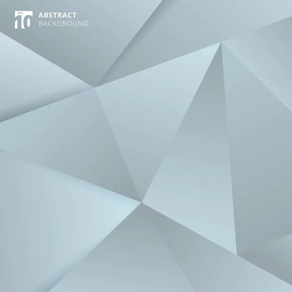Abstraktes Grau Und Blauer Polygonaler Hintergrund Vektorillustration — Stockvektor