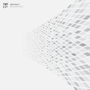 Sıralama akıllı sistem teknoloji veri Özet. Büyük veri. Gri kareler desen perspektif arka plan. Vektör çizim