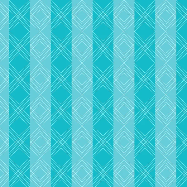 Patrón Líneas Onduladas Triángulos Sobre Fondo Rayado Azul Ilustración Vectorial — Vector de stock