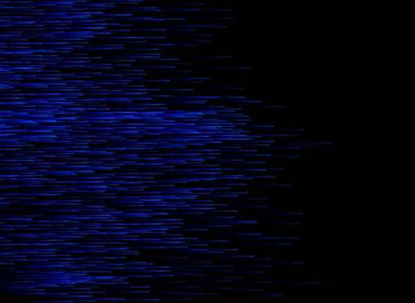 Tecnología Abstracta Conección Datos Velocidad Líneas Azules Sobre Fondo Oscuro — Vector de stock