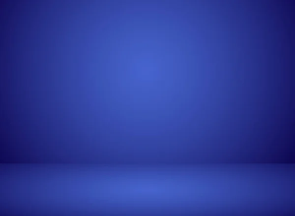 Studio Pokoj Interiér Modrá Barva Pozadí Efektem Osvětlení Vektorová Ilustrace — Stockový vektor