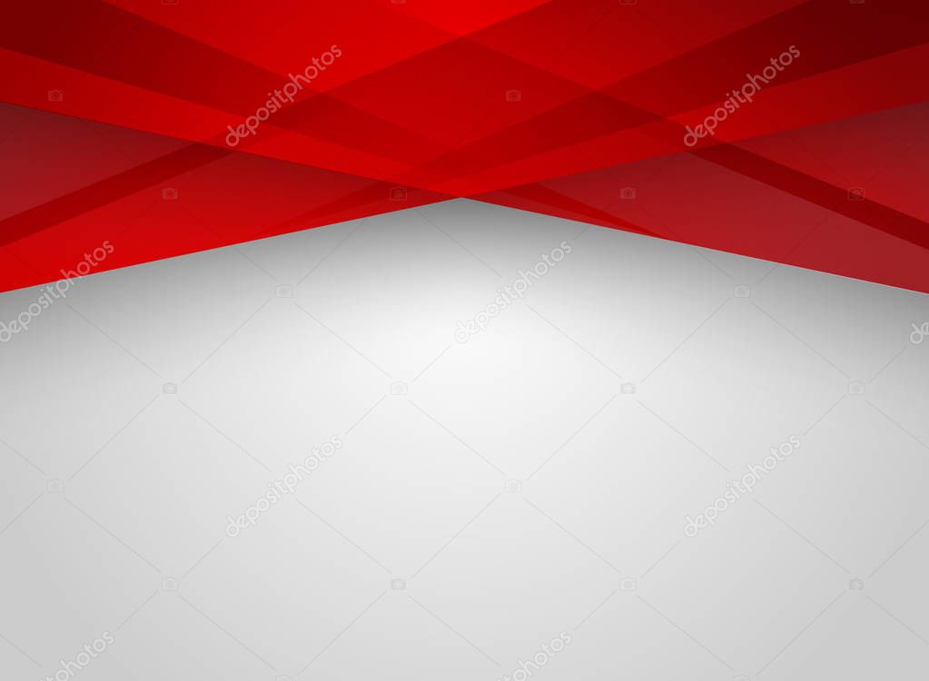Abstract technology geometric red color shiny motion background. Template with header and footer for brochure, print, ad, magazine, poster, website, magazine, leaflet, annual report. Vector corporate design
