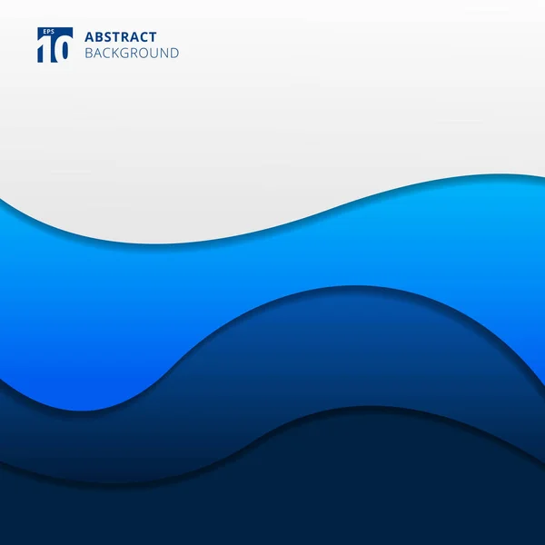 Abstract Blue Waves Background You Can Use Brochure Presentation Poster — Stock Vector