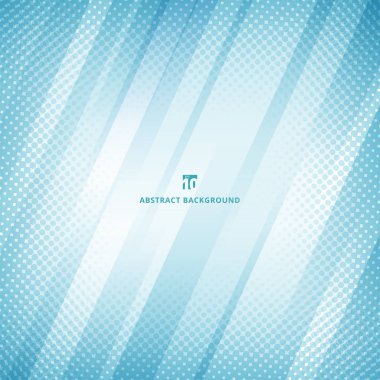 Soyut mavi ve beyaz geometrik teknoloji yarım ton arkaplan ve dokuya sahip. Vektör illüstrasyonu