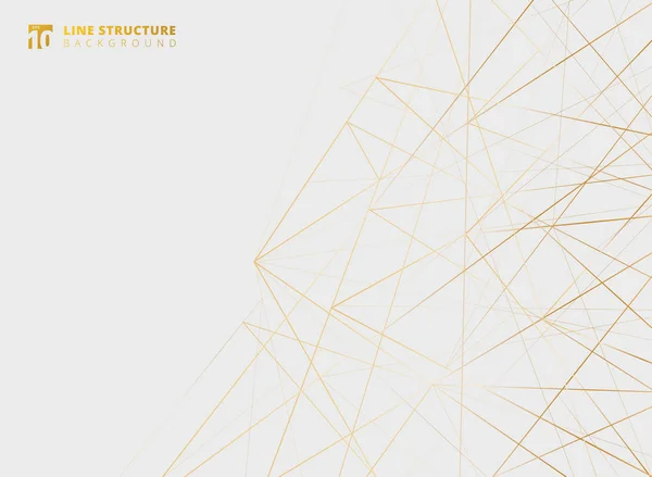 Abstrakte Überlappende Goldlinien Strukturieren Sich Auf Weißem Hintergrund Vektorillustration — Stockvektor