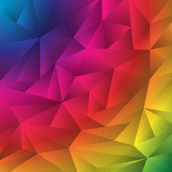 Абстрактный Многоцветный Геометрический Смятый Треугольник Стиле Оригами Низкий Многоугольный Дизайн — стоковый вектор