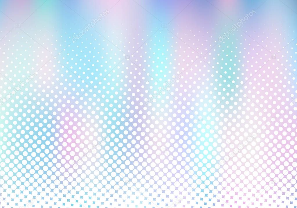 Abstract smoot blurred holographic gradient background with whit