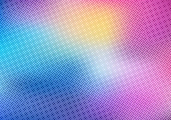 Цветной размытый фон с накладывающейся текстурой эффекта полутона — стоковый вектор