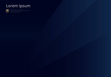 Soyut şablon koyu mavi geometrik üçgenler arka plan luxur