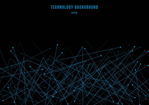 抽象未来分子结构线蓝色网络网 — 图库矢量图片