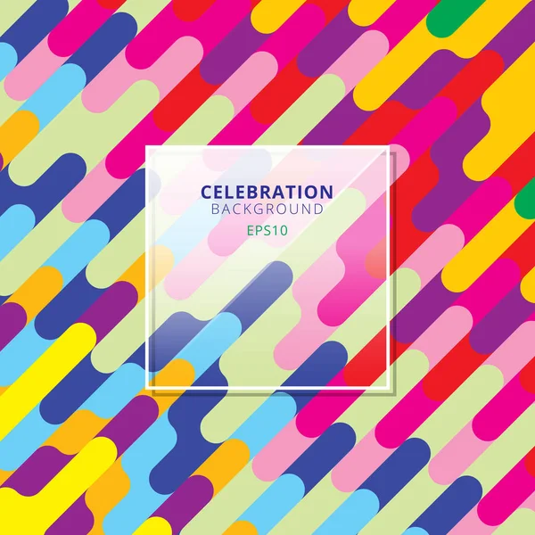 Abstract celebration background colorful diagonal rounded lines