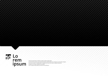 Diyagonal çizgiler desen arka plan ile şablon siyah ve beyaz 