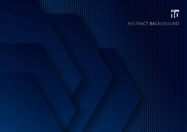 Tecnología abstracta hexágonos geométricos azules con bac superpuesto — Vector de stock
