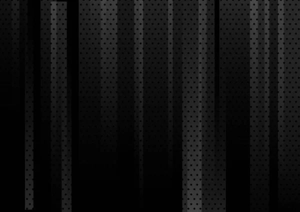 Abstrakte schwarze geometrische Vertikale mit Punktmuster Hintergrund a — Stockvektor