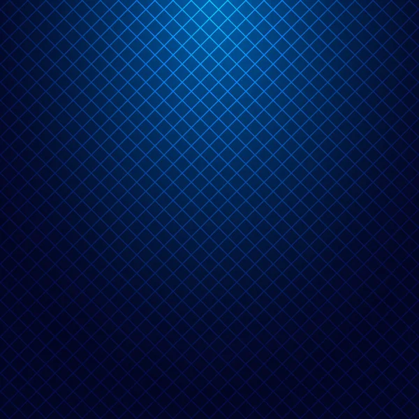 Modèle de lignes de grille sur fond bleu foncé et texture avec ligh — Image vectorielle