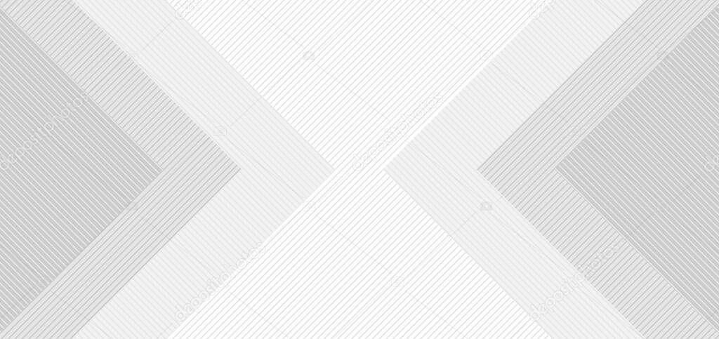 Abstract background white and gray square  with lines pattern. You can use for banner web design, presentation, brochure, etc. Vector illustration