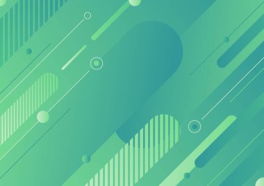 Soyut yeşil renkli köşegen geometrik yuvarlak çizgiler arka planı şekillendirir. Broşürler, broşürler, afişler, afişler, başlıklar, kitap, poster vs. için tasarım şablonu kullanabilirsiniz. Vektör illüstrasyonu