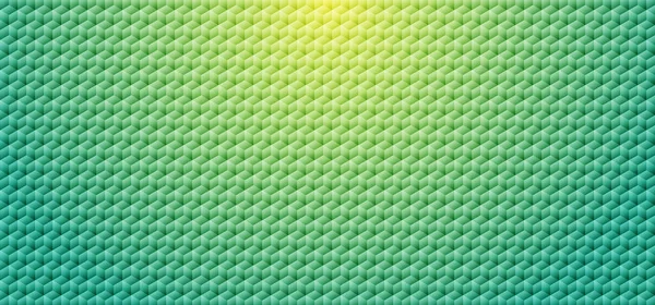 要旨緑のグラデーションカラー幾何学キューブモザイク模様の背景と質感 ベクターイラスト — ストックベクタ
