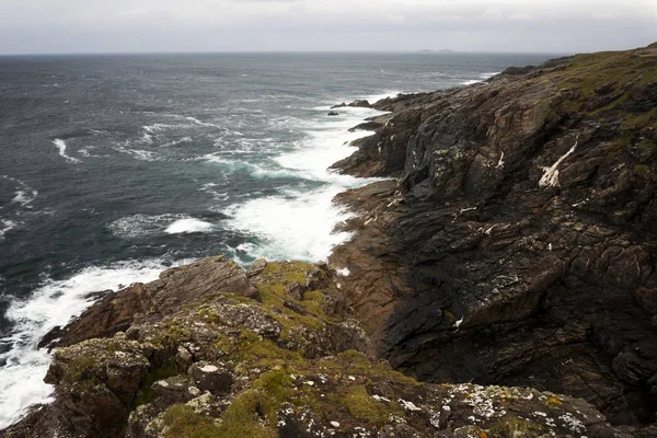 Vue Panoramique Sur Les Falaises Océan Malin Head Comté Donegal — Photo