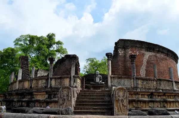 Vista Panorámica Polonnaruwa Vatadage Sri Lanka — Foto de Stock