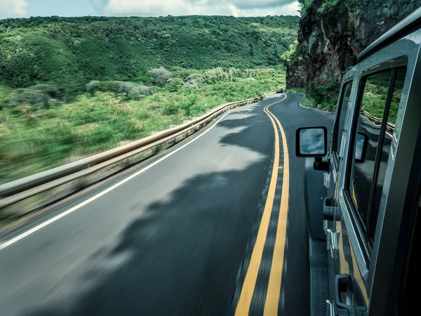 Vehicle Driving Road Maui Hawaii America Usa — Stock Photo, Image