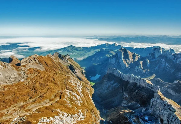 Scenic View Mountain Landscape Mount Santis Switzerland — Stock Photo, Image