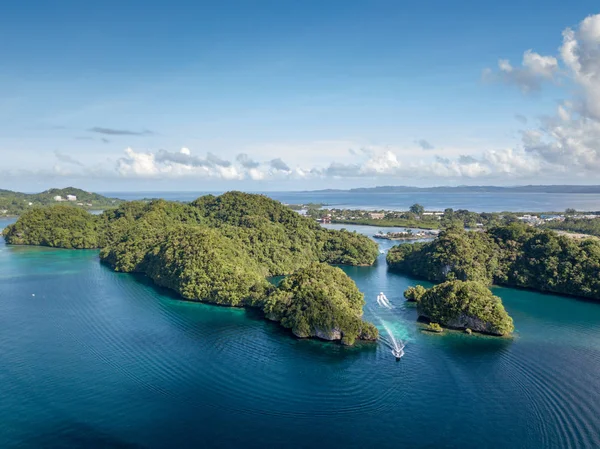 Vista Aérea Del Majestuoso Paisaje Palau —  Fotos de Stock