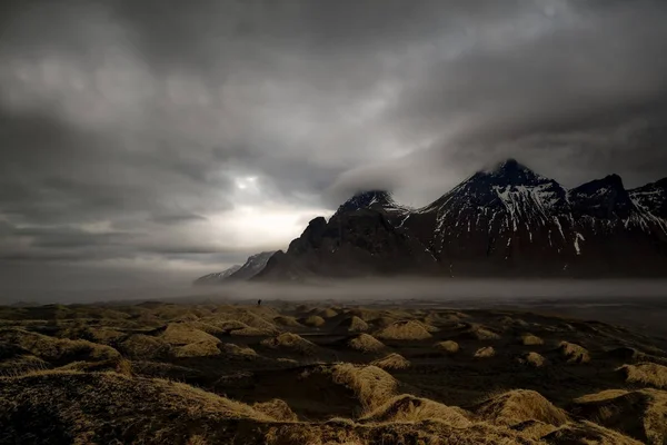 Vista Panorámica Montaña Vestrahorn Islandia — Foto de Stock