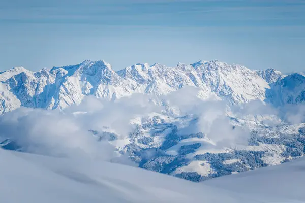 Vista Aerea Belle Montagne Alpi Svizzere — Foto Stock
