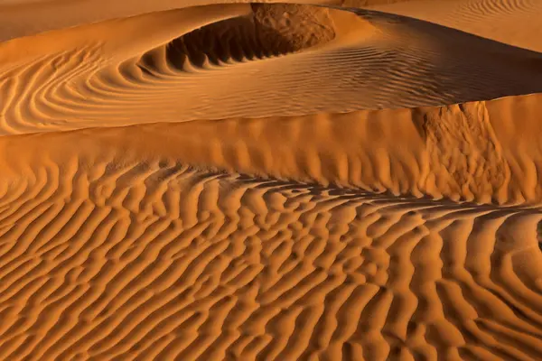 Közeli Kép Homokdűnék Sivatagban Szaúd Arábia — Stock Fotó