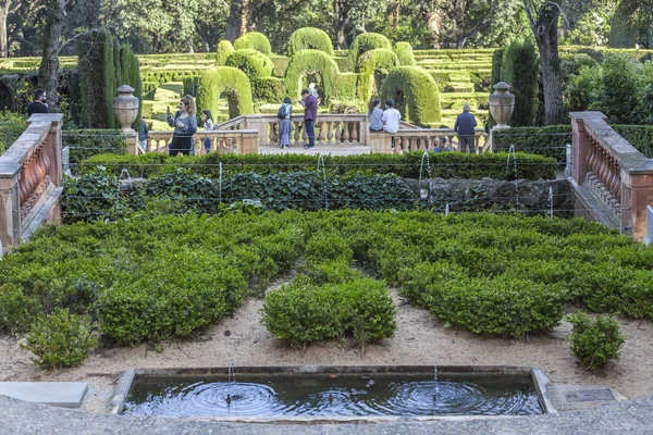 Лабиринт Парк Horta Парк Laberint Horta Старейший Город Сад Барселона — стоковое фото