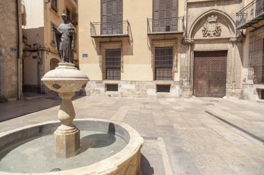 Şehir Merkezi, kare, plaza Sant Lluis Bertran.Valencia,Spain.