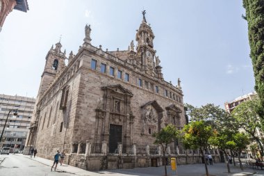 Antik kilise Sant Joan del Mercat, Barok tarzı, şehir merkezi Valencia.Spain.